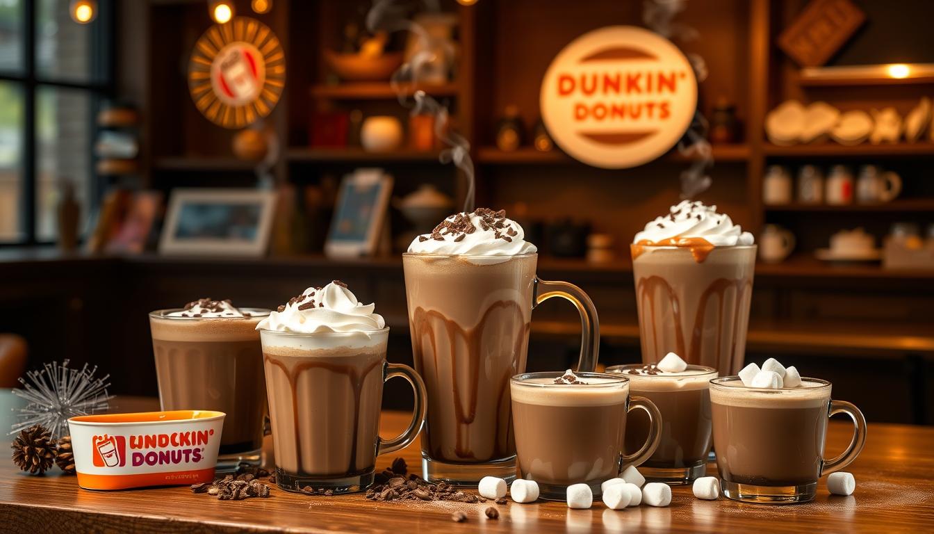 dunkin donuts hot chocolate menu