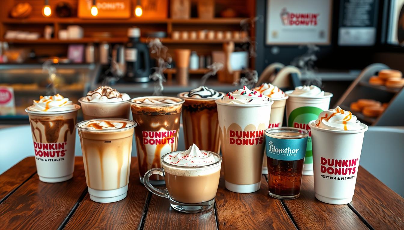 dunkin donuts hot coffee menu