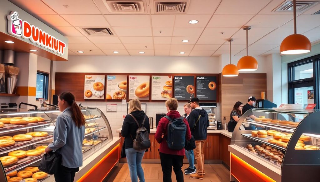 dunkin donuts in-store ordering