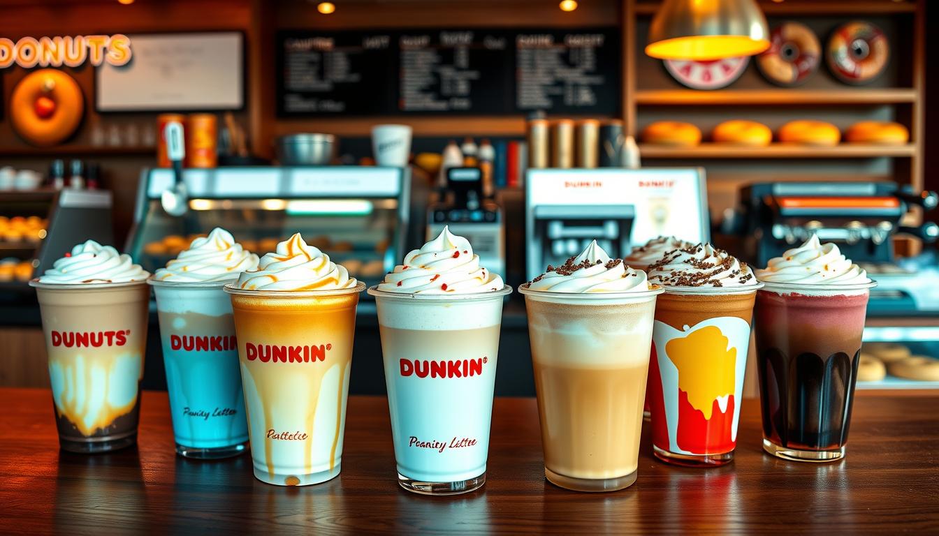 dunkin donuts latte menu