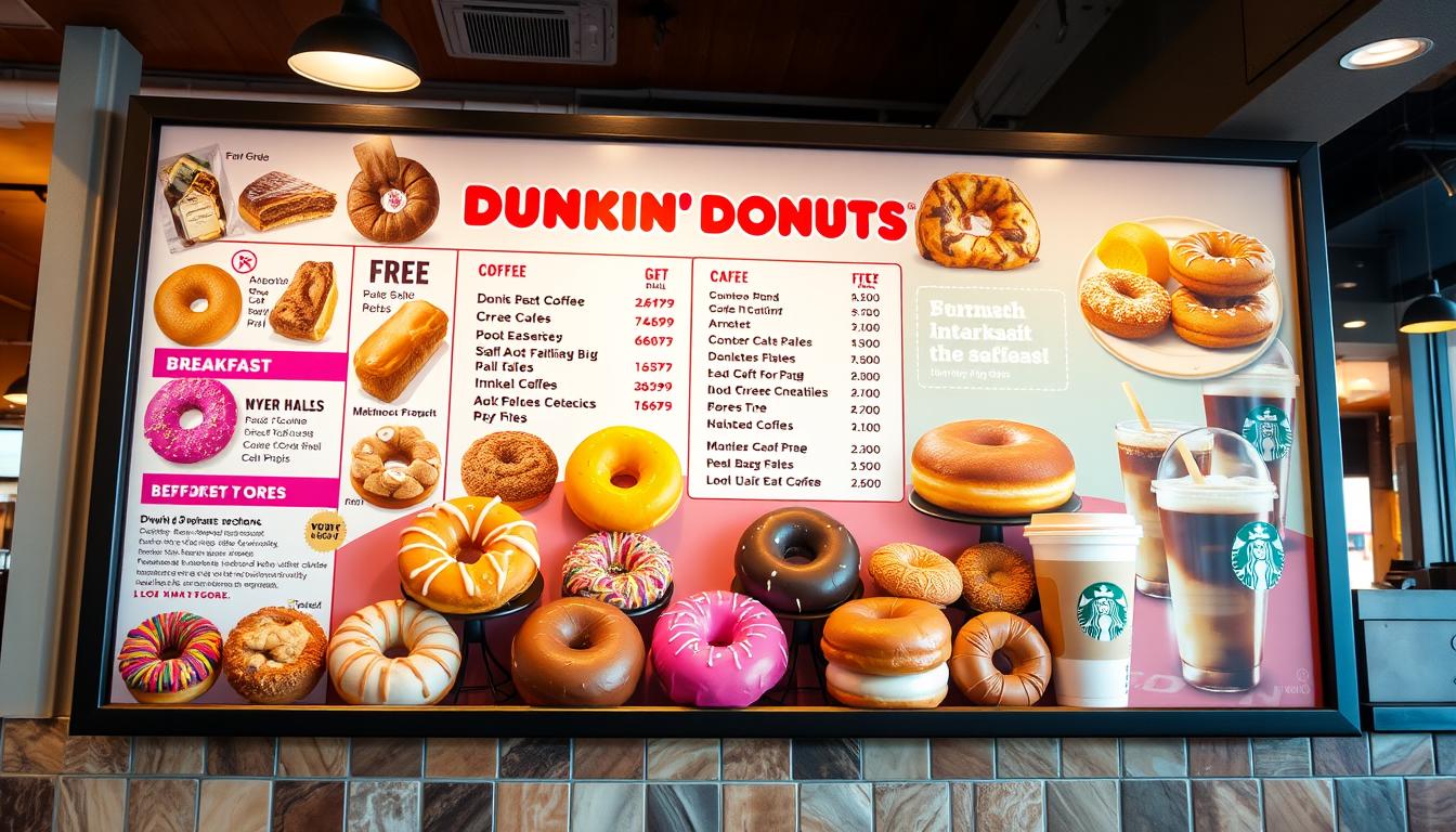 dunkin donuts menu