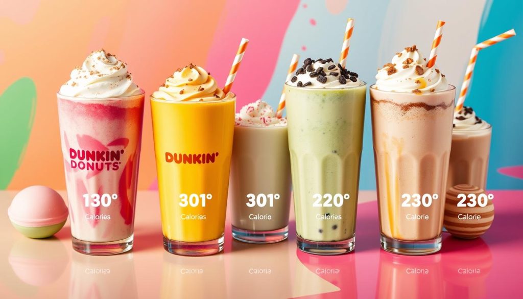 dunkin donuts milkshake calories