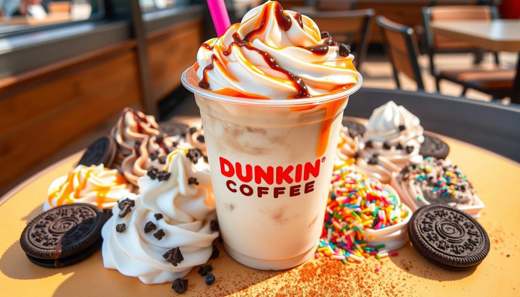 dunkin frozen coffee toppings