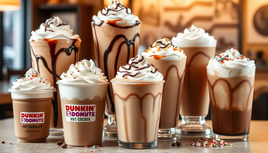 dunkin hot cocoa selection