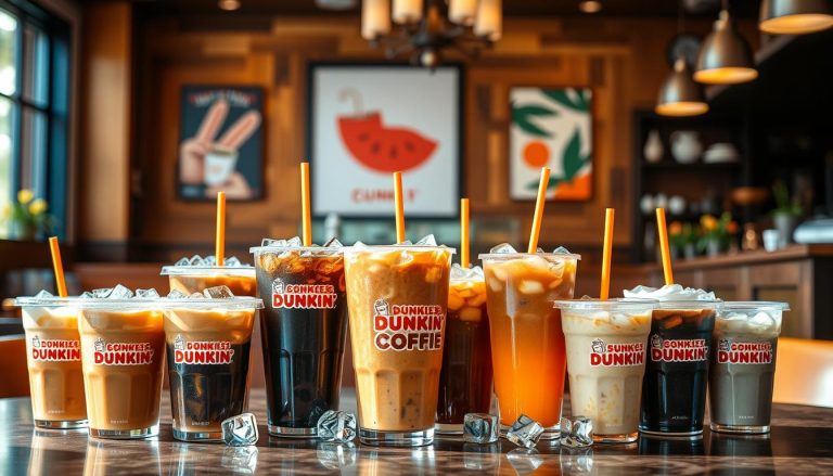 dunkin iced coffee menu