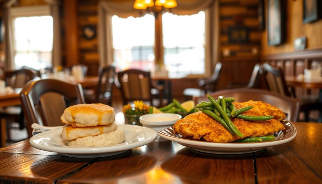 enjoy lunch at Cracker barrel