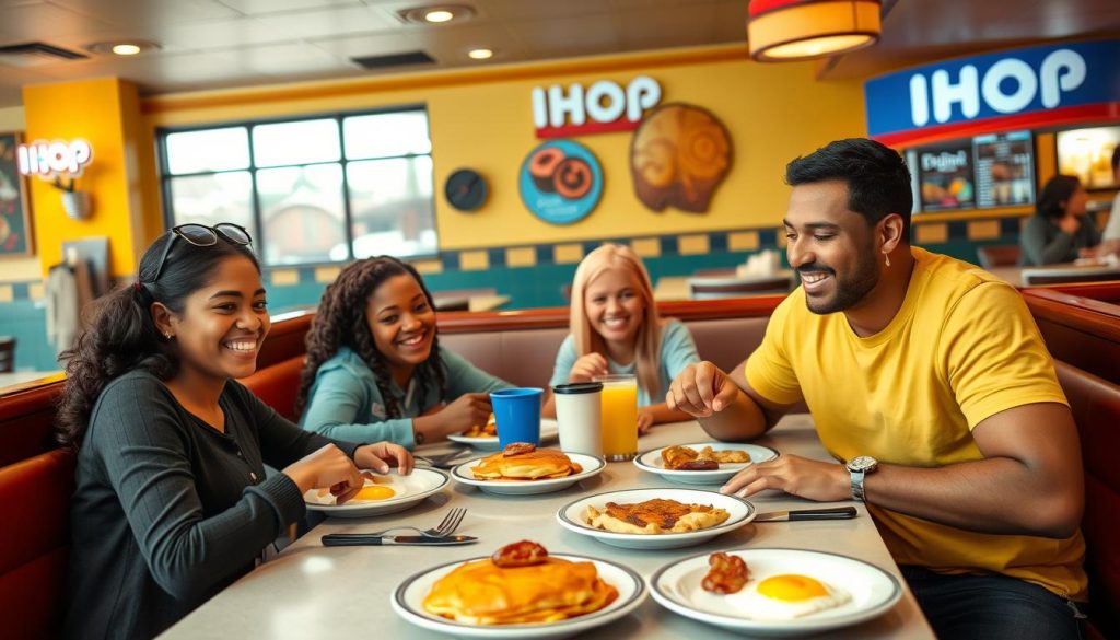 family dining at IHOP