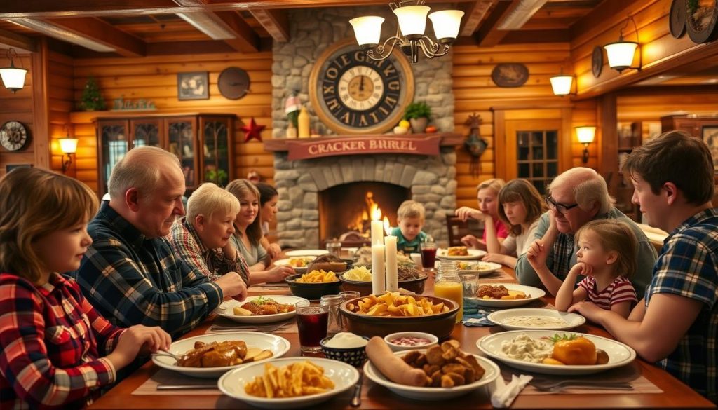 family-friendly atmosphere at Cracker Barrel