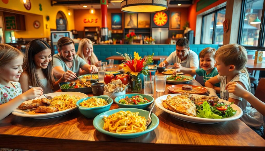 family-friendly menu at Applebee's