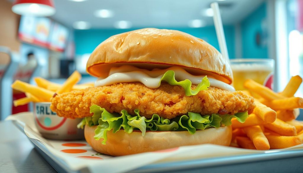 fast food fish sandwich