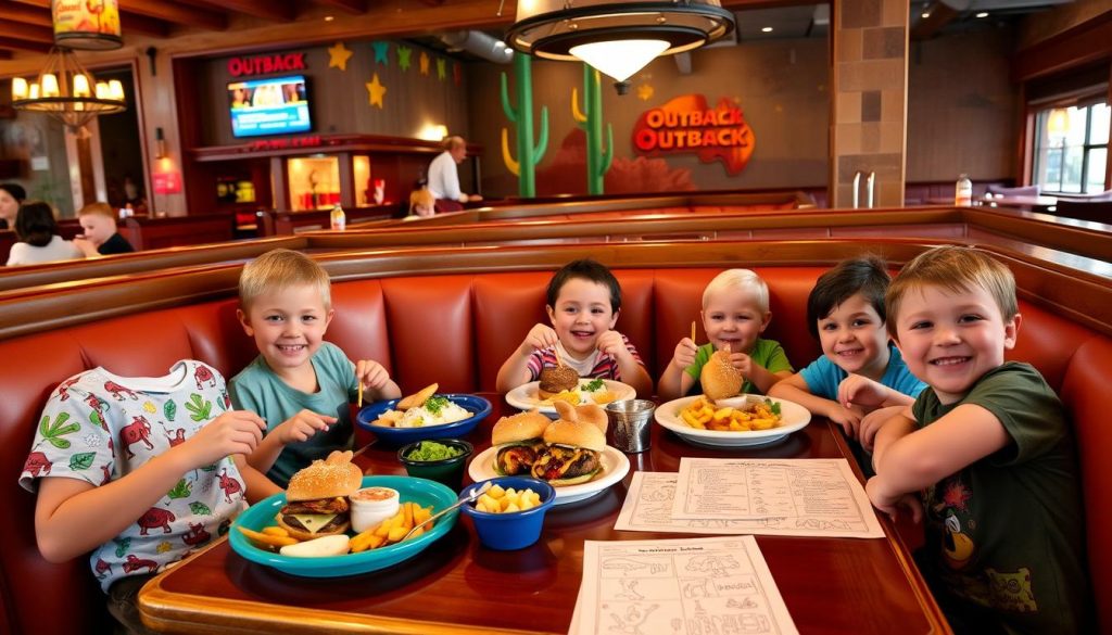 fun dining experience for kids at Outback Steakhouse