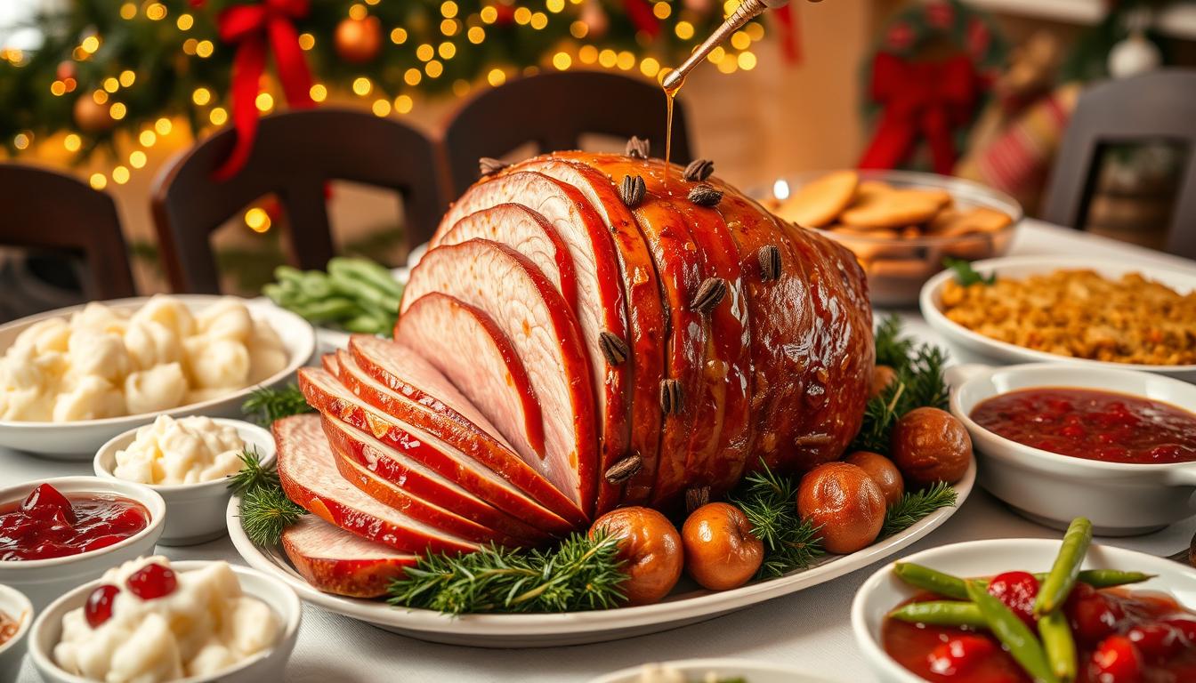 honey baked ham christmas menu