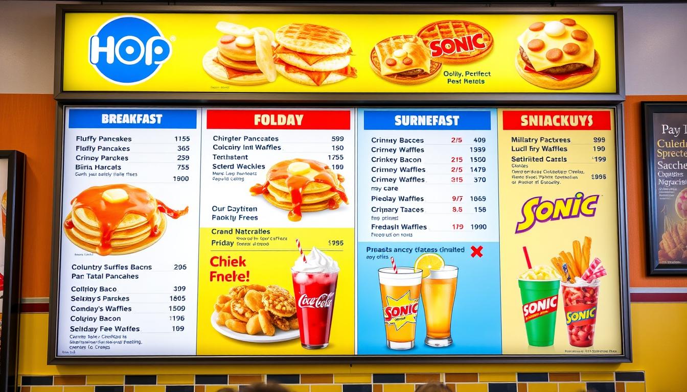 ihop sonic menu