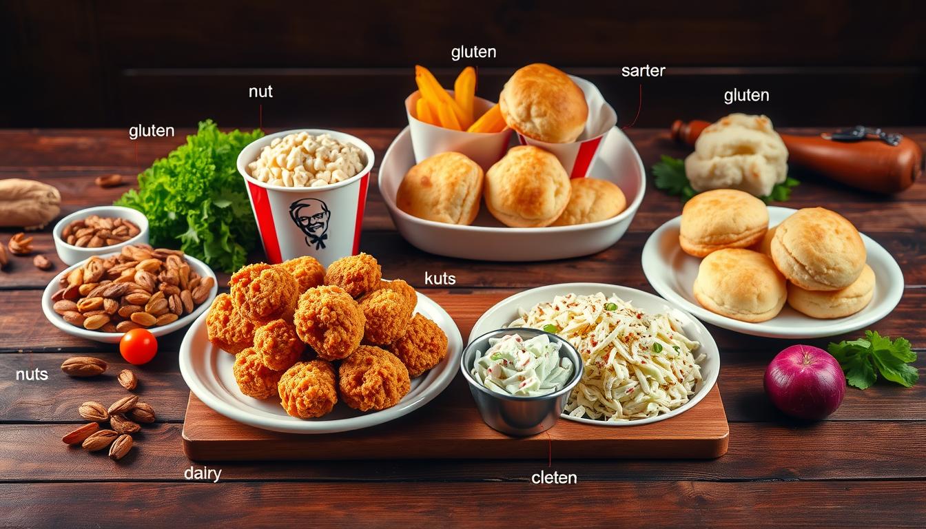 kfc allergen menu