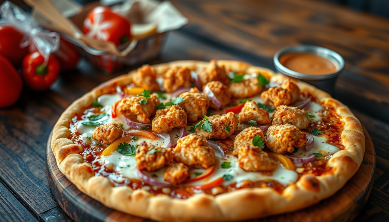 kfc chicken pizza