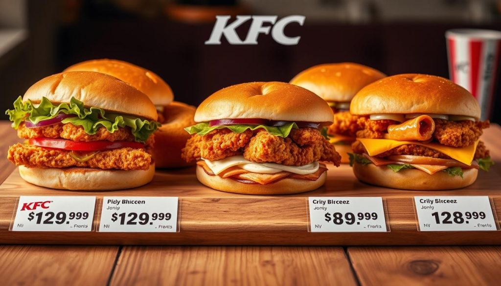 kfc sandwich price