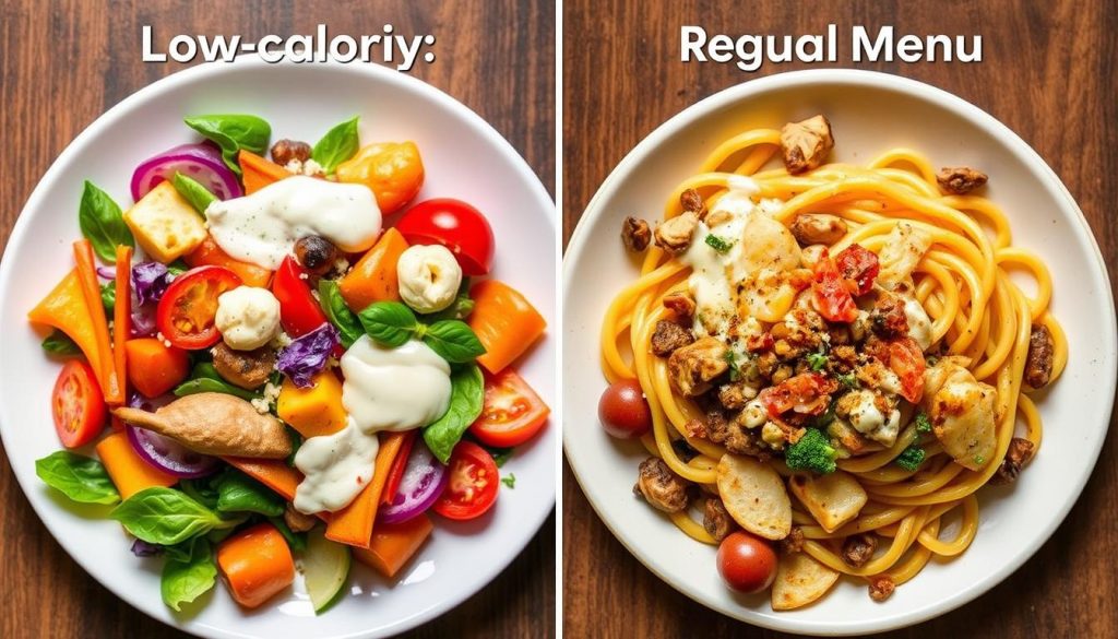 low calorie vs regular menu flavor profiles