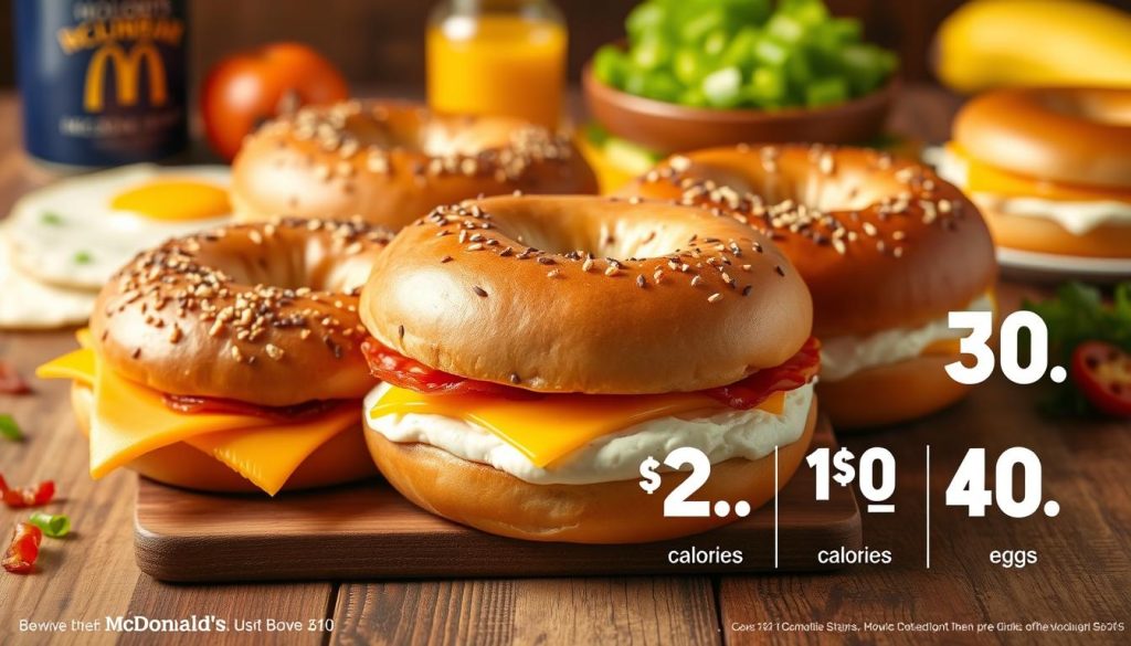 mcdonald's breakfast bagel calories