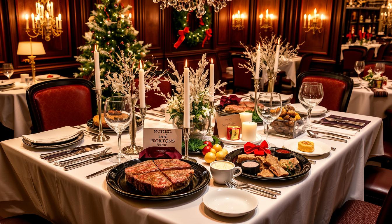 morton's steakhouse christmas menu