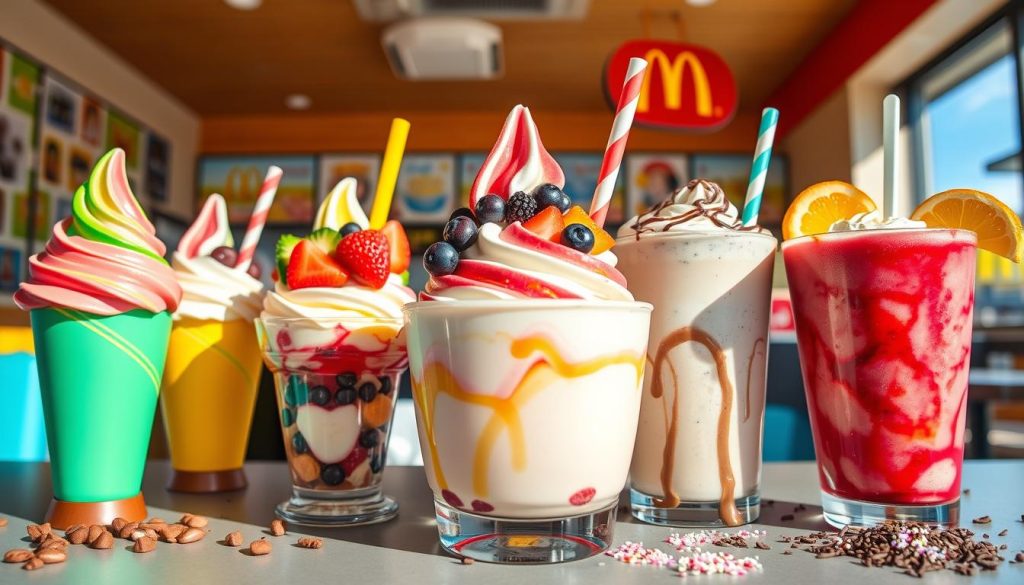 new dessert offerings at McDonald's ice cream menu