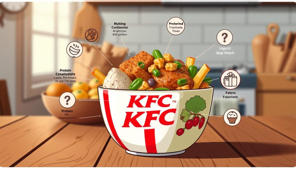 nutritional information KFC chicken bowl