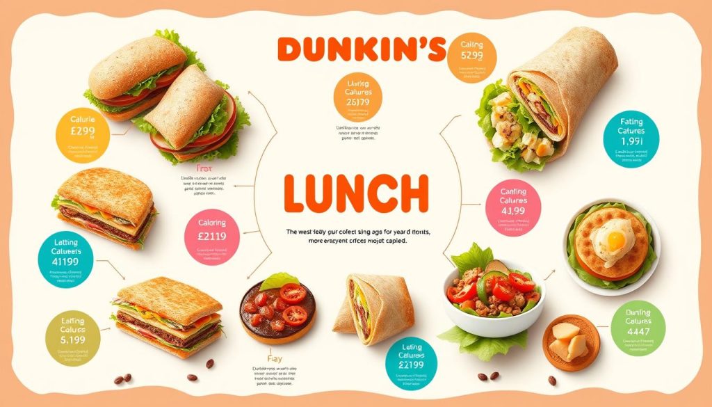 nutritional information for Dunkin Donuts lunch menu