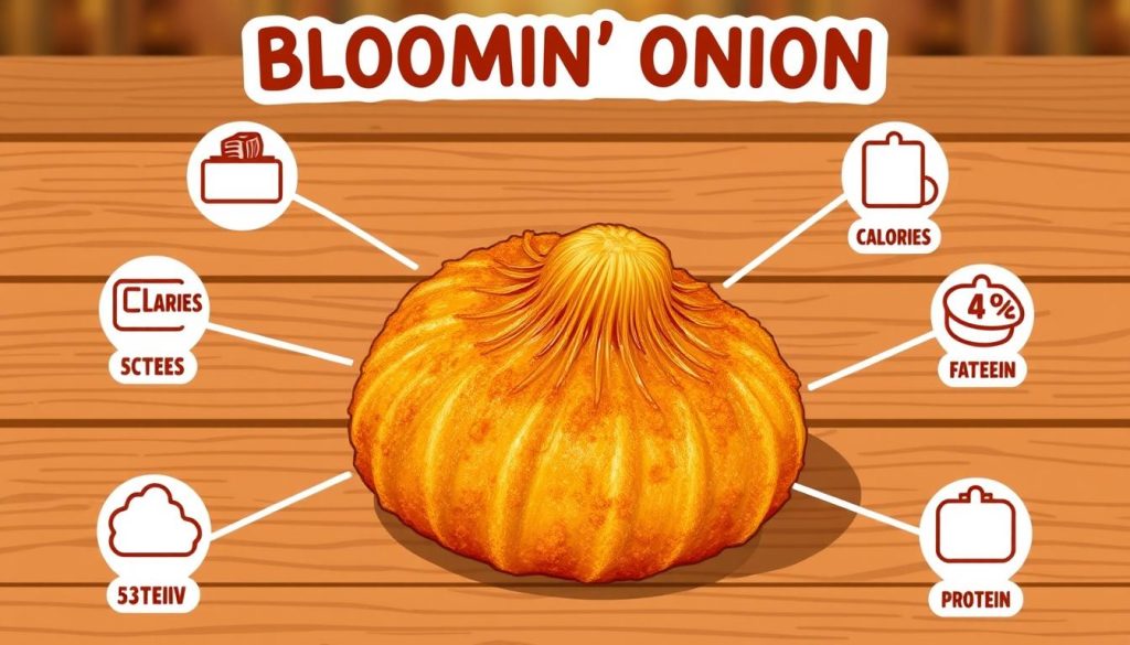 nutritional information for bloomin onion