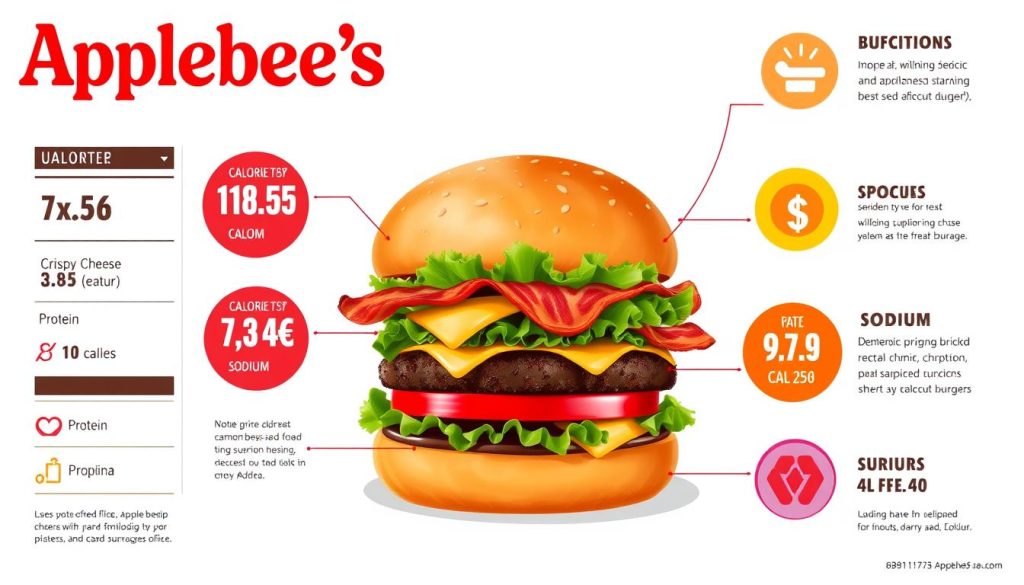 nutritional information of Applebee's Bacon Burger