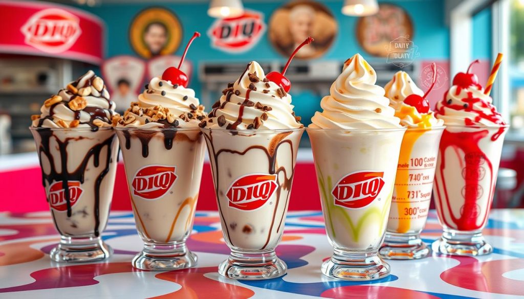 nutritional information of Dairy Queen sundae menu