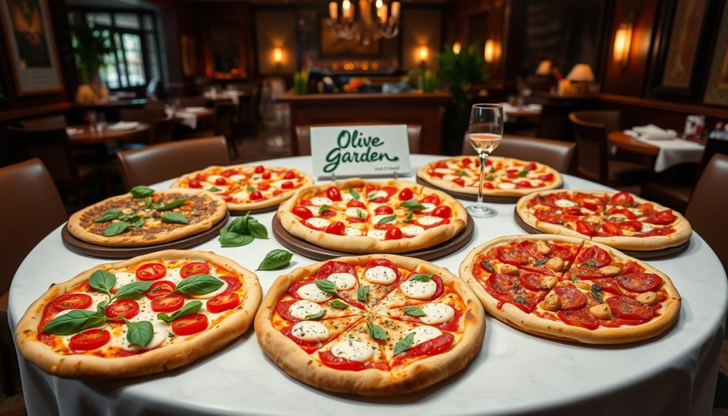 olive garden gourmet pizza options