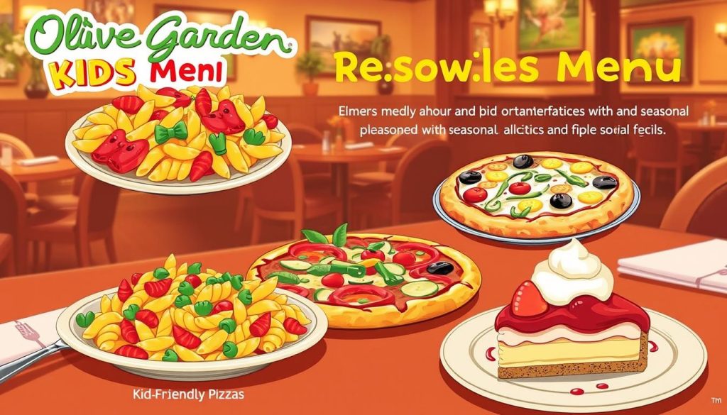 olive garden kids menu items seasonal specials