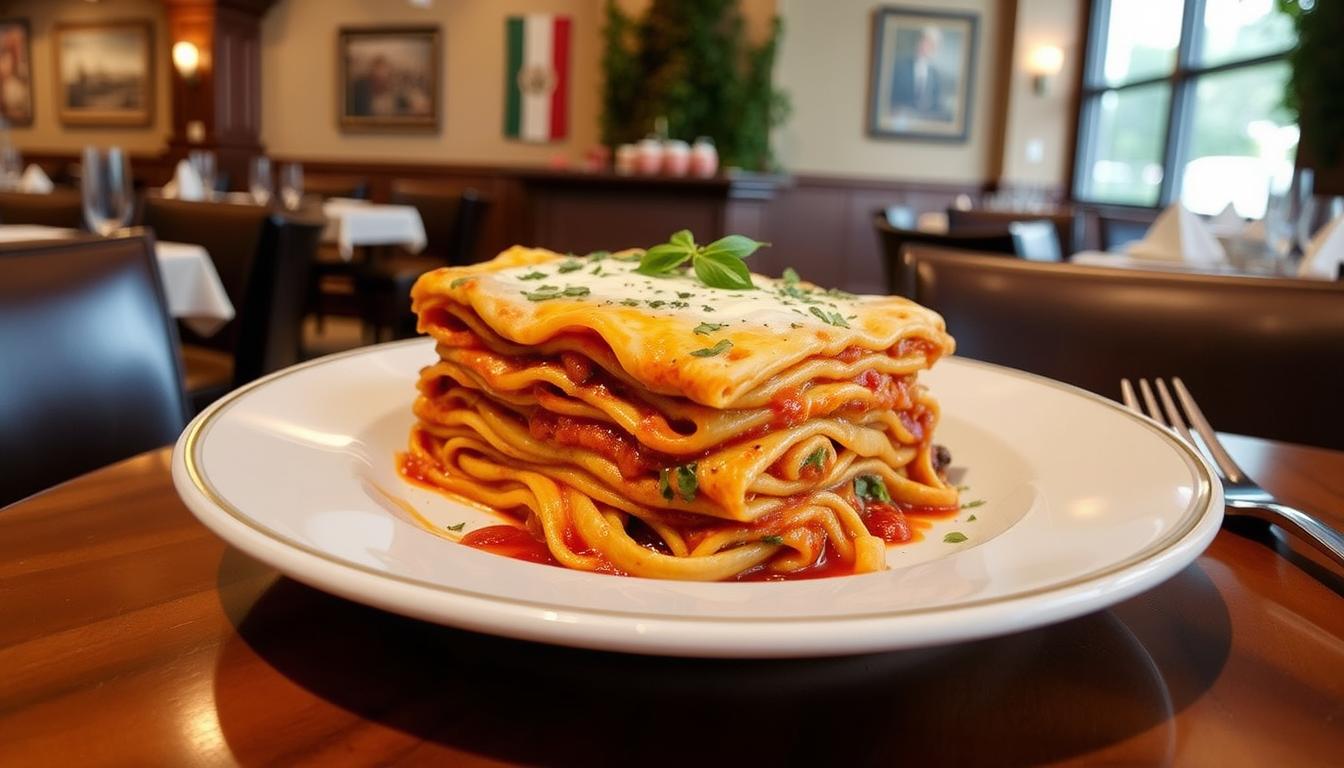 olive garden lasagna menu