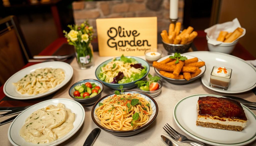 olive garden menu selections