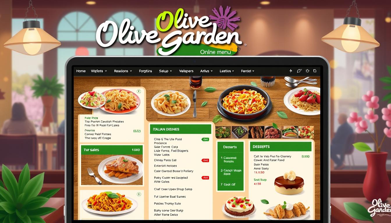 olive garden online menu