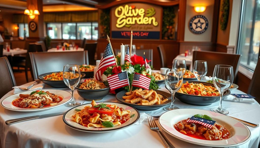 olive garden veterans day pricing