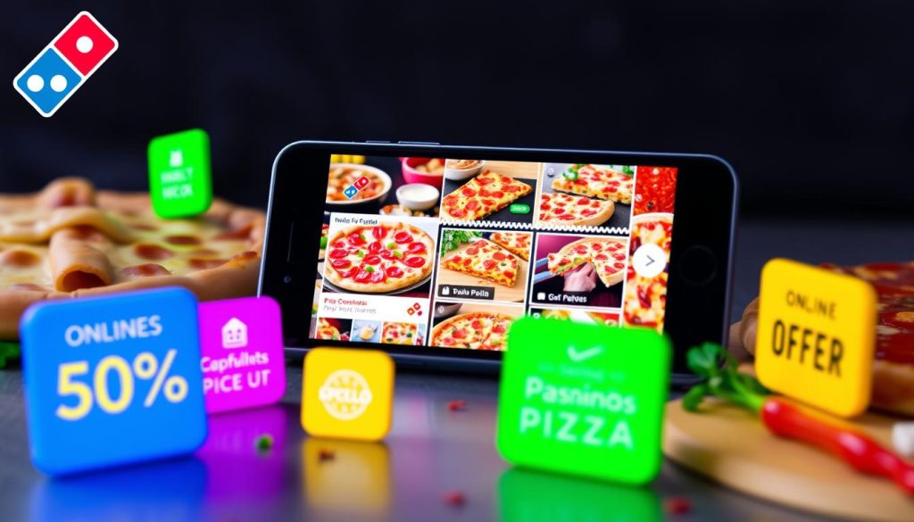 online specials and app-based discounts for Domino's Pizza