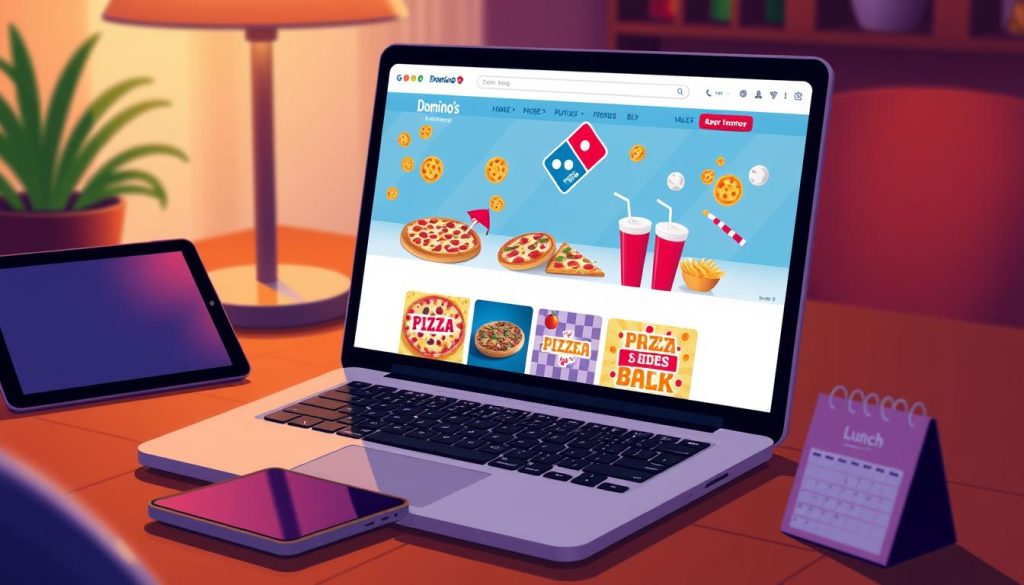 order Domino's lunch online