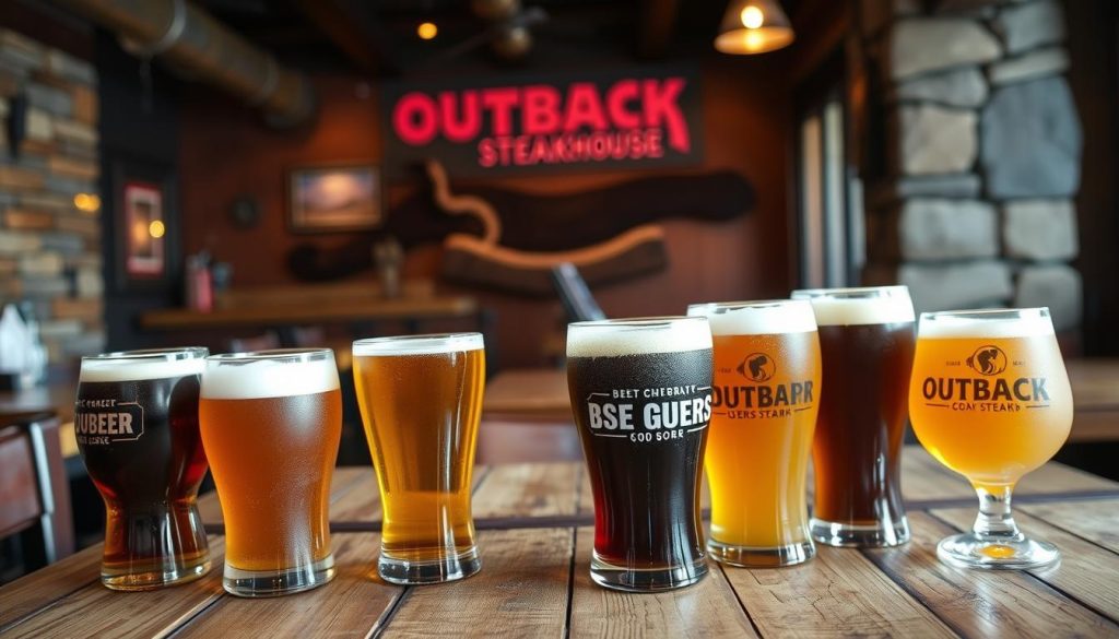 outback steakhouse beer menu