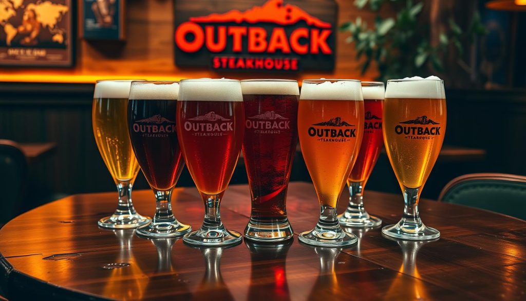 outback steakhouse beer menu