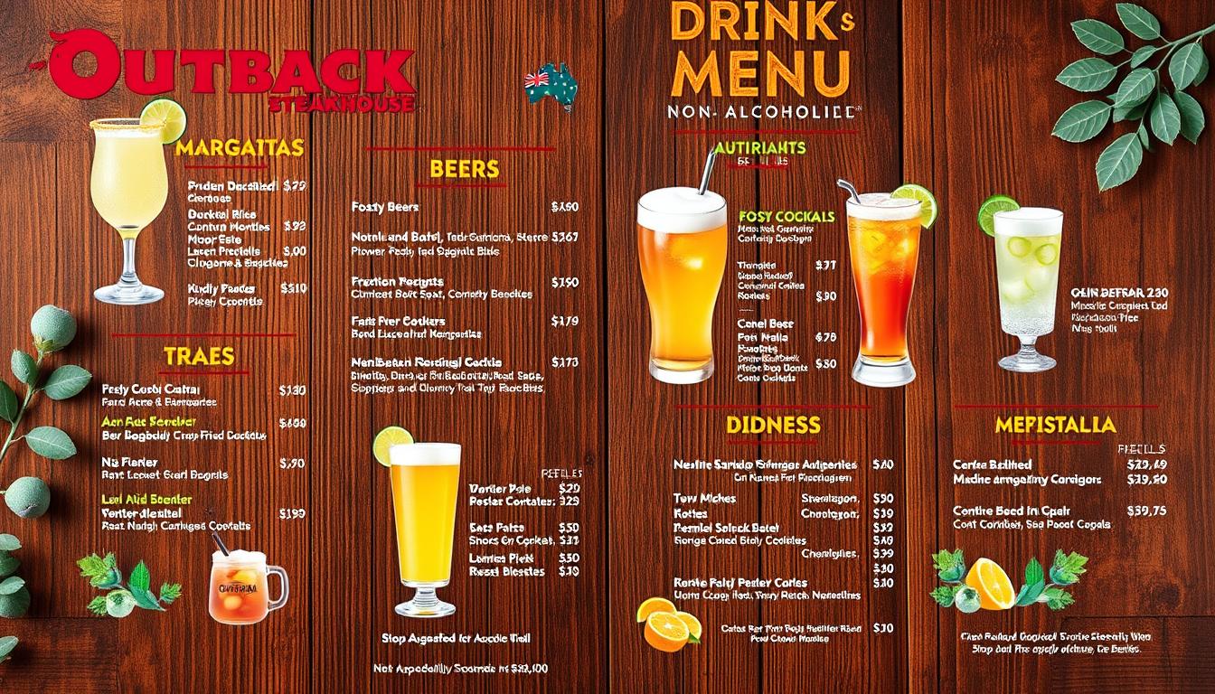 outback steakhouse drink menu with prices