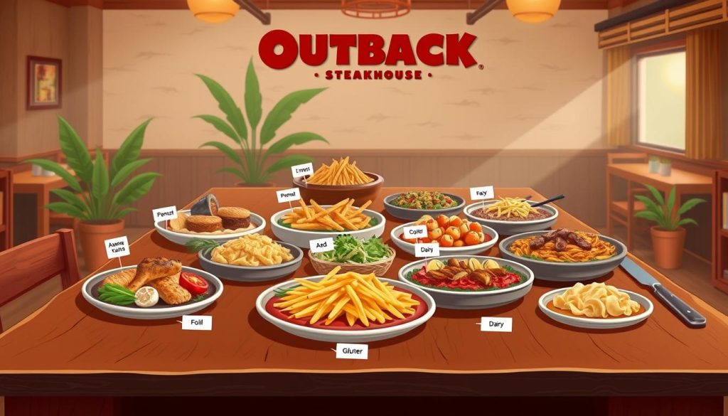 outback steakhouse menu for allergies