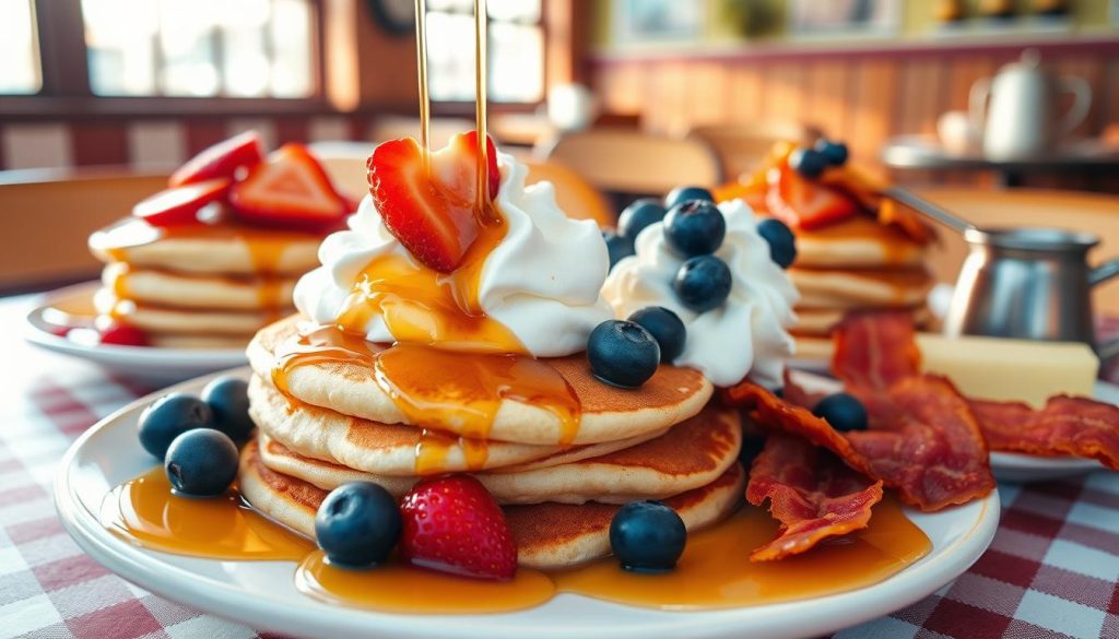 pancake toppings at Cracker Barrel