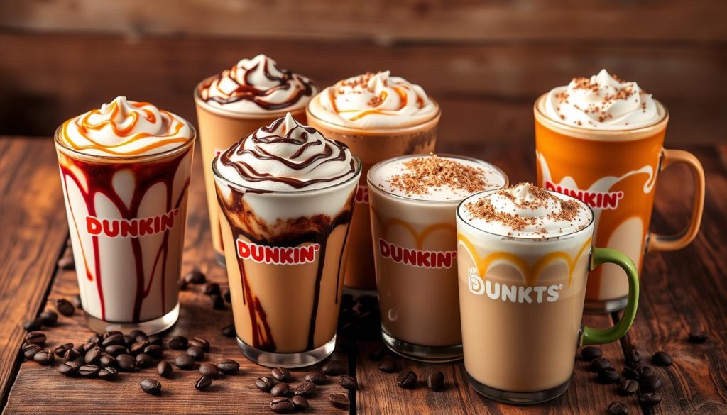 popular dunkin donuts latte flavors and combinations