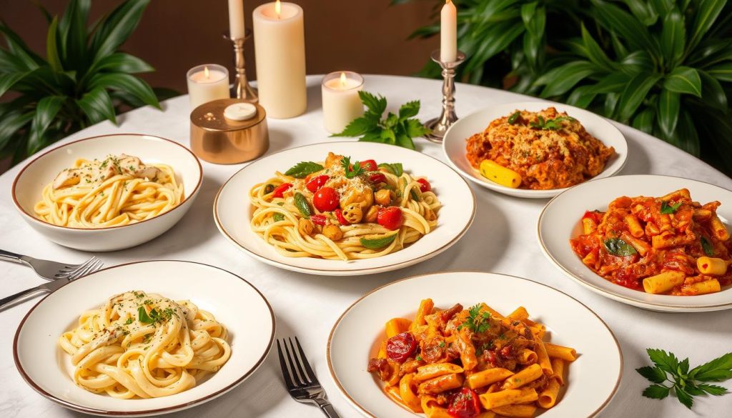 popular pasta dishes at Cheesecake Factory