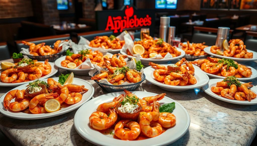 prices of Applebee's shrimp menu items