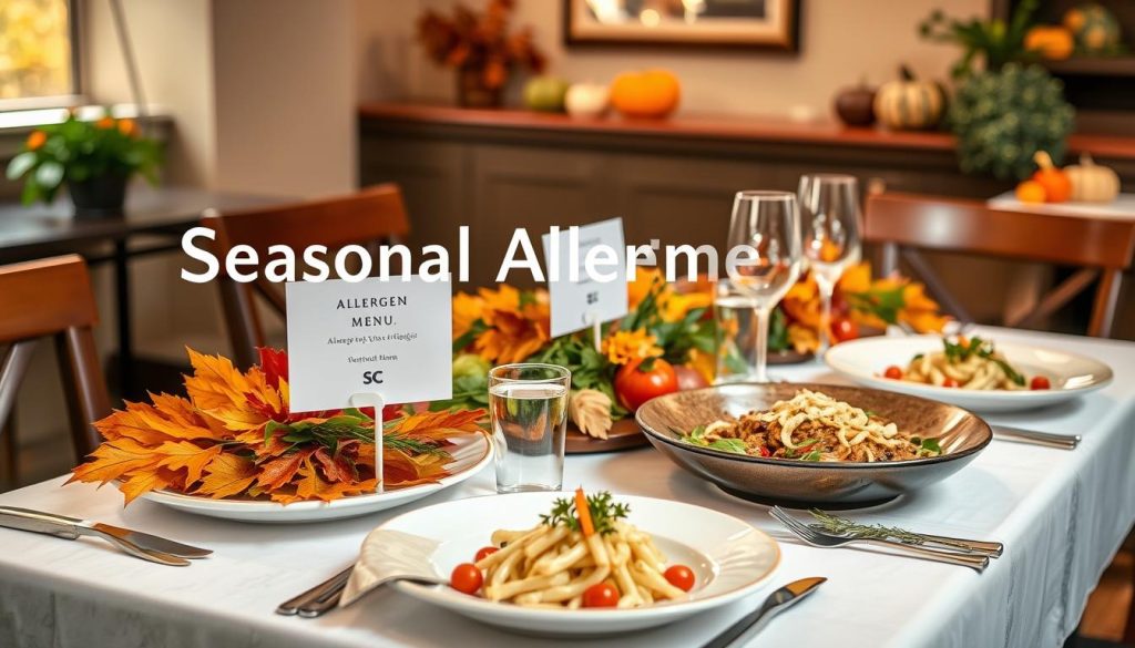 seasonal allergen menu updates