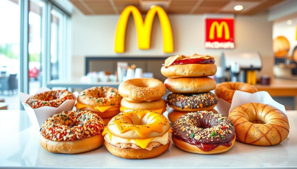 seasonal bagel items at mcDonald's