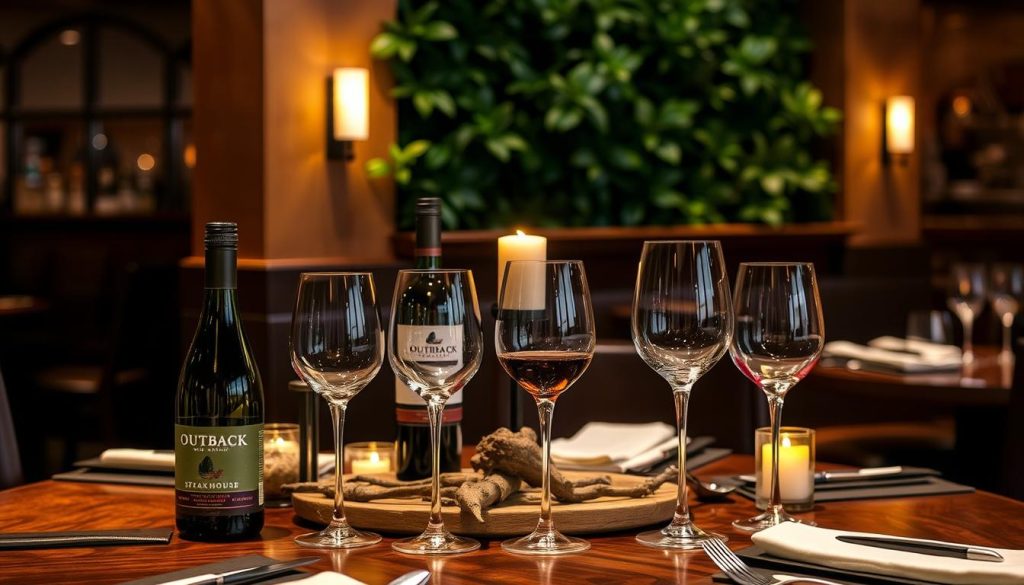 seasonal wine offerings at Outback Steakhouse