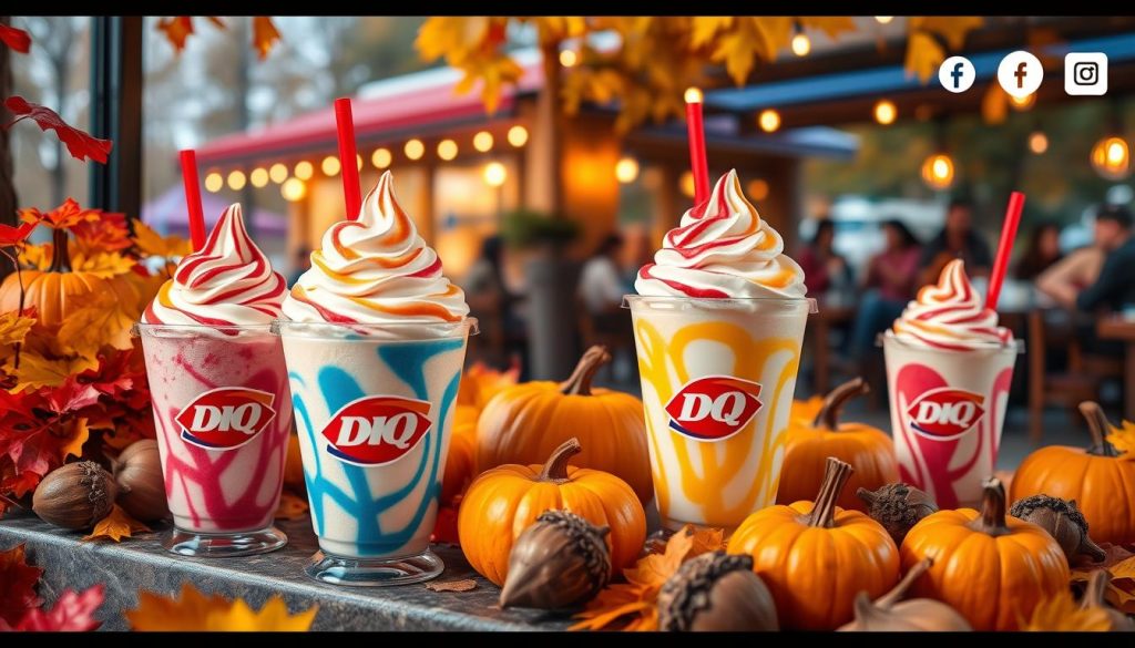 social media buzz about Dairy Queen's fall menu