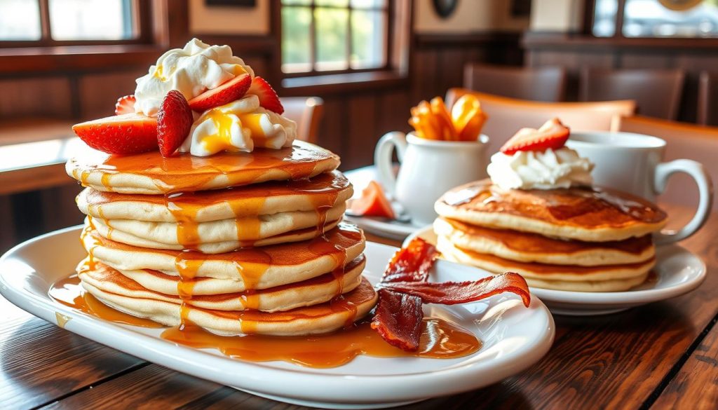 specialty pancakes at Cracker Barrel